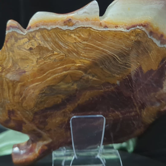 Banded Onyx Leaf Bowls