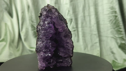 Dark Amethyst Cut Based Geode From Brazil