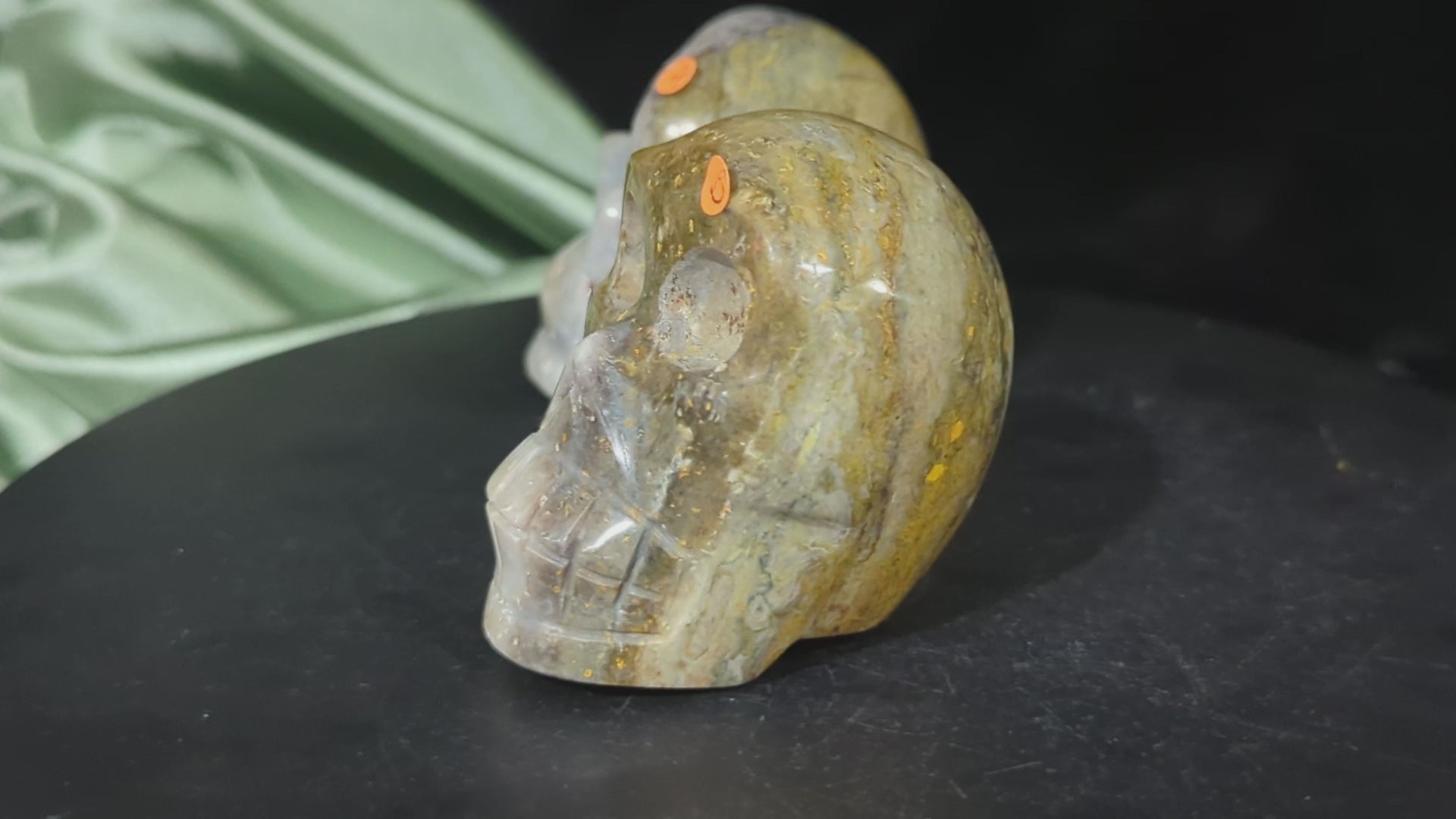 Indonesian Bumblebee Jasper Skulls