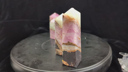 AAA Polished Pink Aragonite Towers ~ Pink Crystal Towers