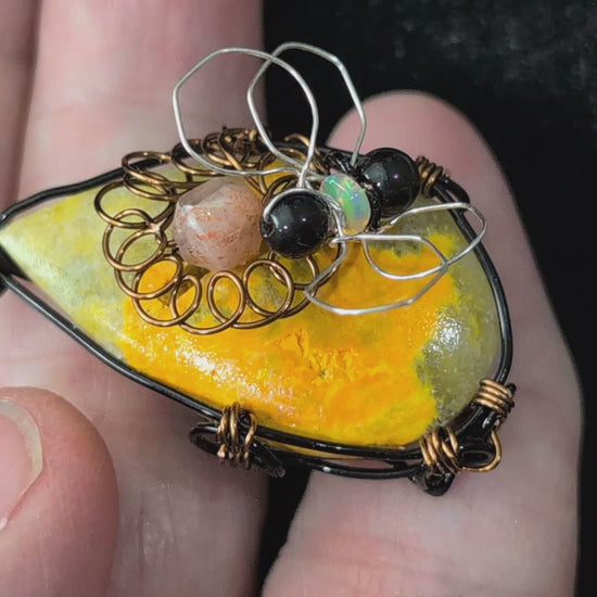 Natural Bumblebee Jasper Pendant