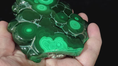 Polished African Malachite Slab ~ Rough Malachite