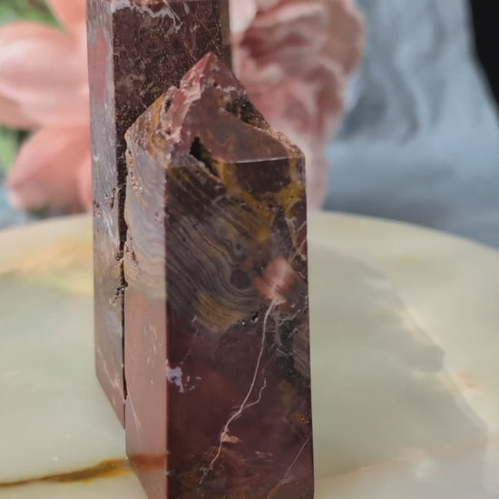 Indonesian Red Jasper Towers