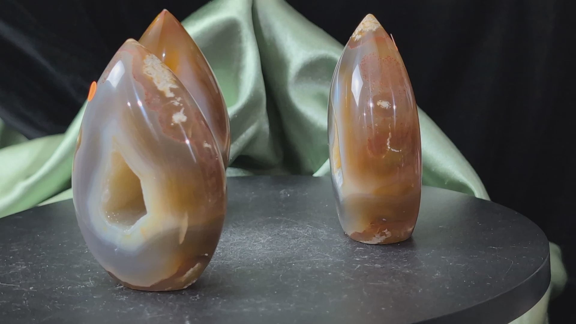 Honey Agate Flames