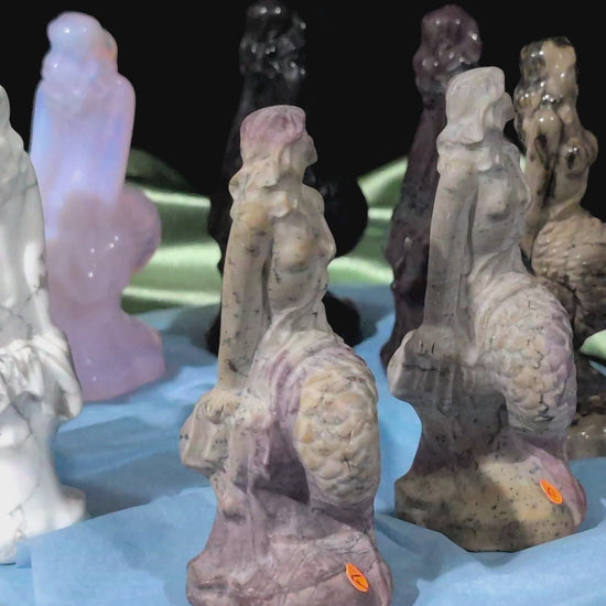 Crystal Mermaid Figurines