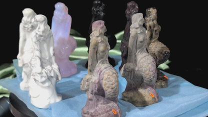 Crystal Mermaid Figurines
