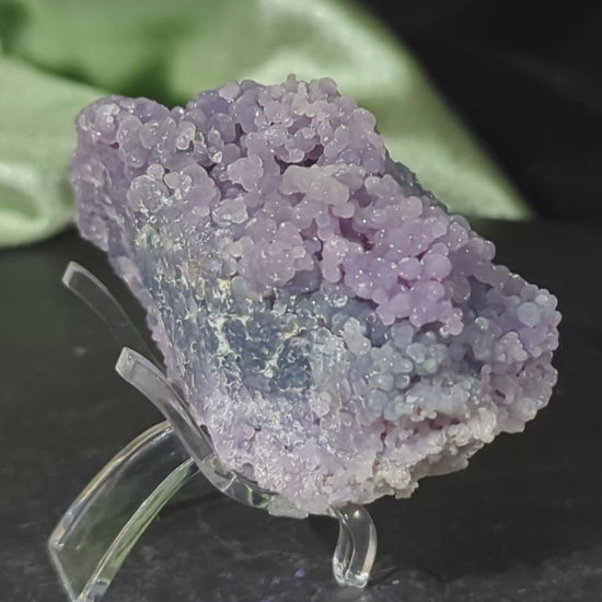 Purple and Green Grape Agate Specimen