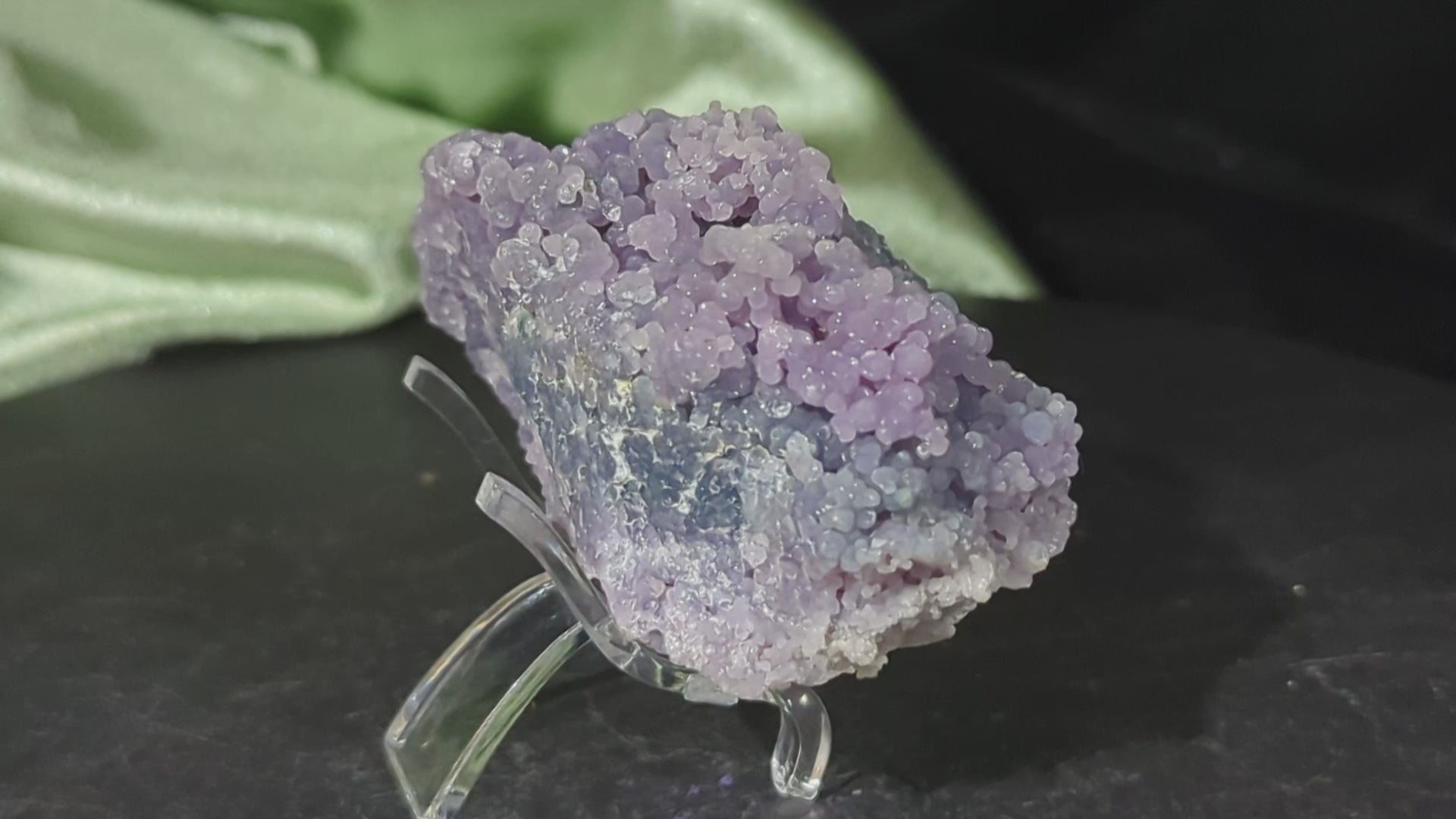 Purple and Green Grape Agate Specimen
