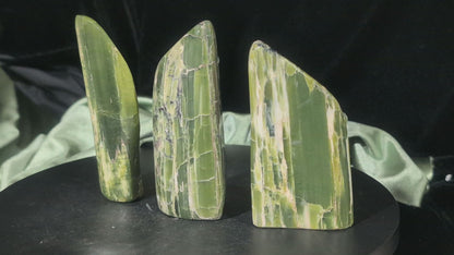 Green Tremolite Freeforms