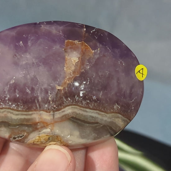 Dream Amethyst Palm Stones