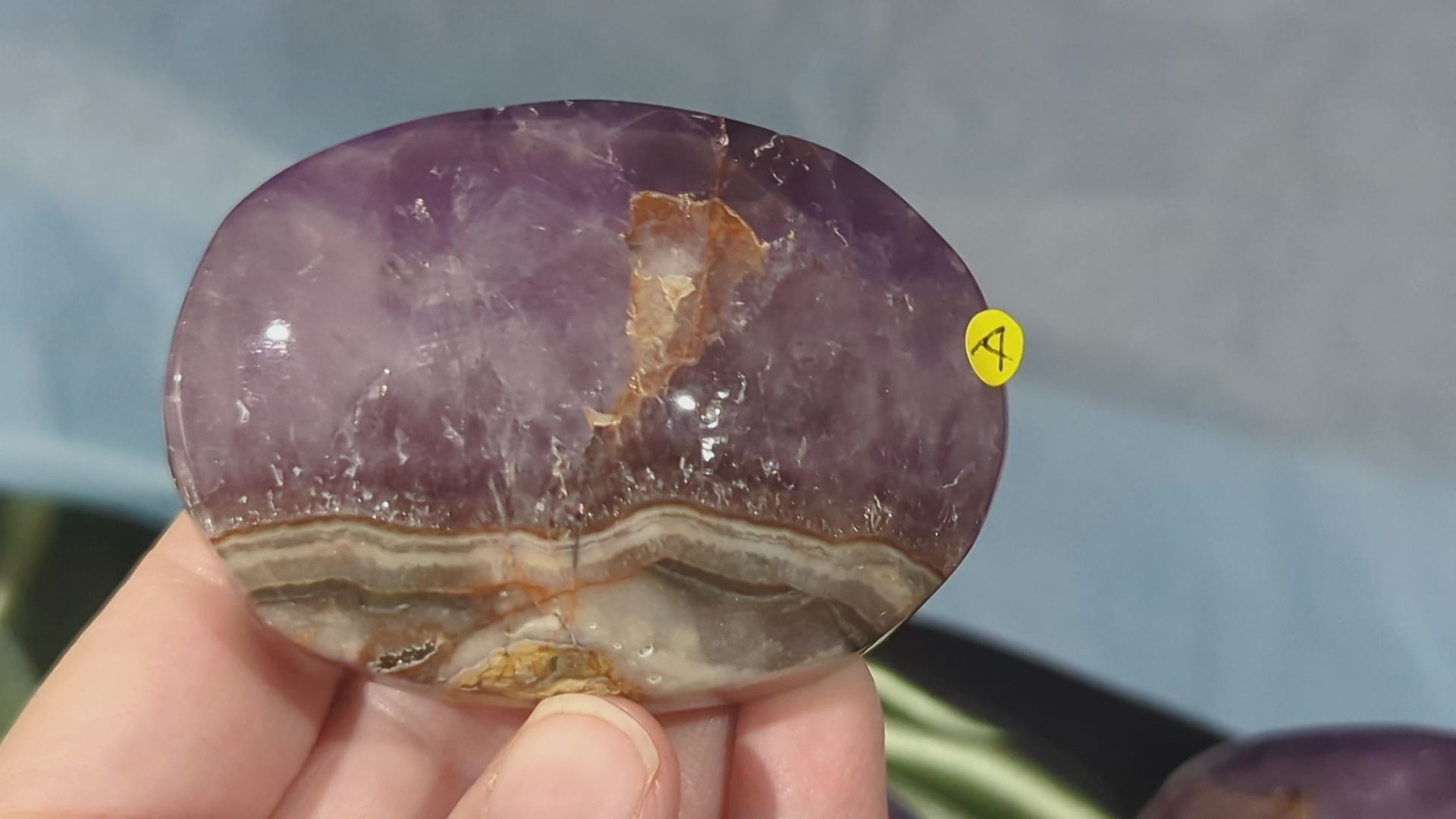 Dream Amethyst Palm Stones