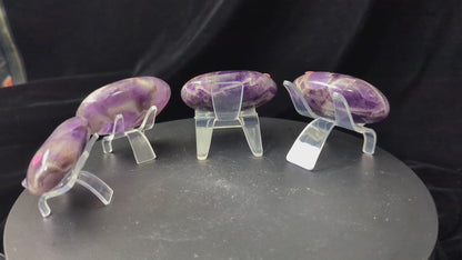 Dream Amethyst Palms ~ Chevron Amethyst Palms ~ Amethyst Palm Stones