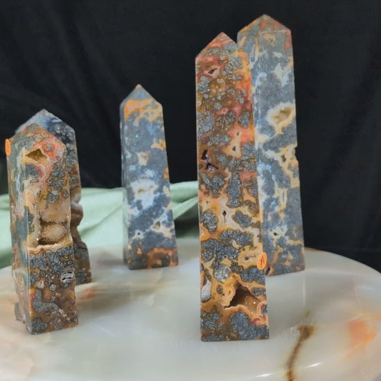 Marcasite Agate Towers