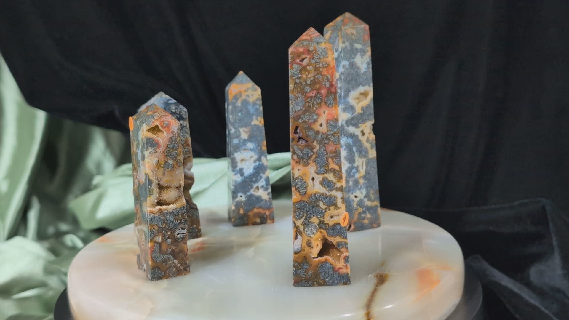 Marcasite Agate Towers
