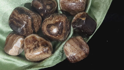 Chocolate Calcite Crystal Tumbles