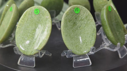 Green Tremolite Worry Stones