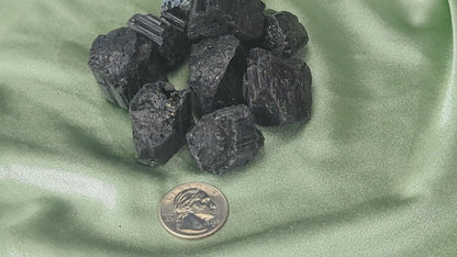 Raw Black Tourmaline Tumble Sized Chunks