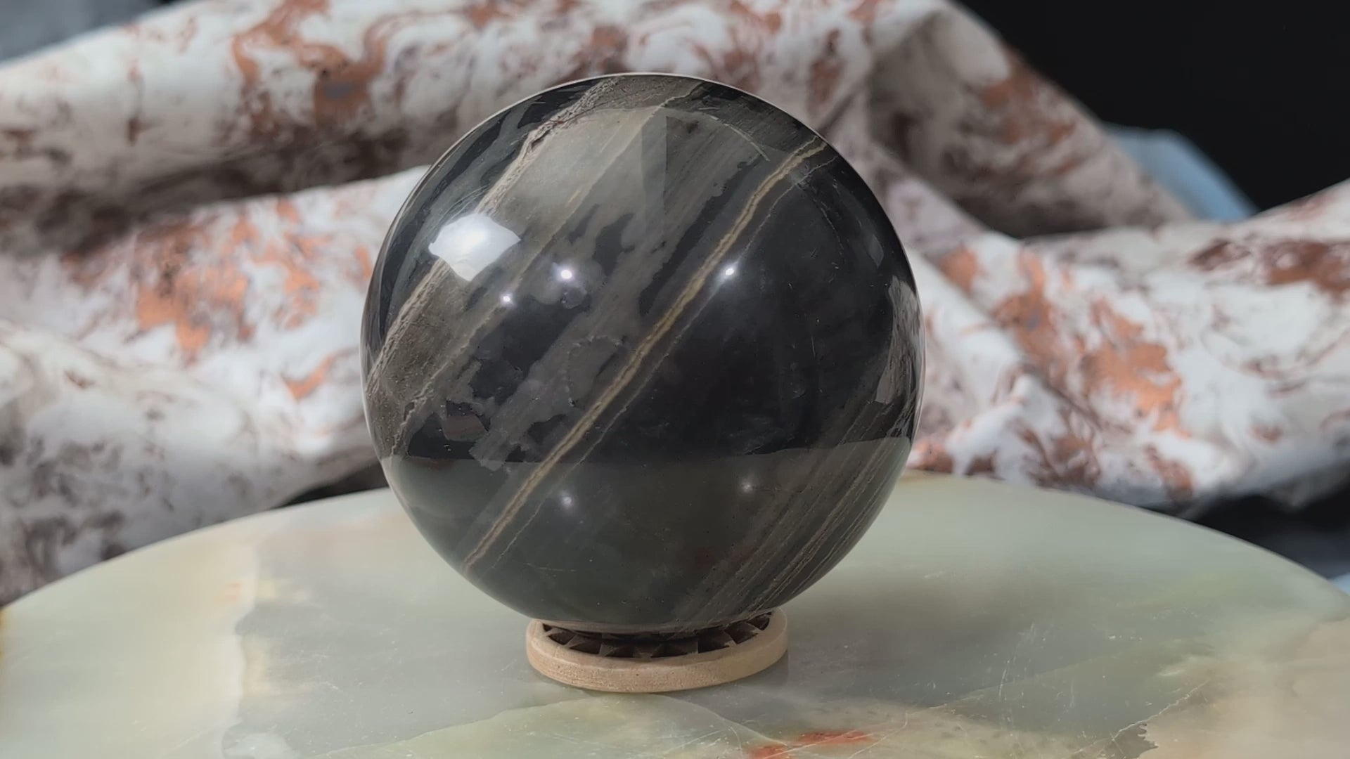 Black Banded Onyx Sphere
