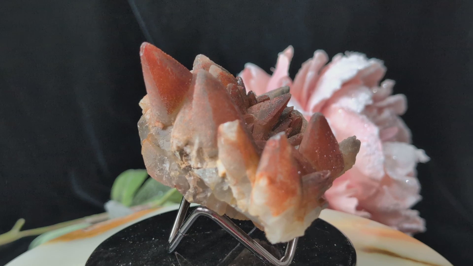 Hematoid Dog Tooth Calcite Specimen