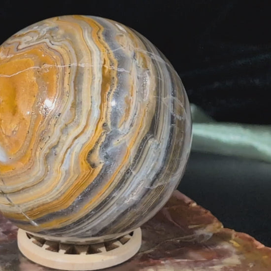 Bumblebee Jasper Sphere