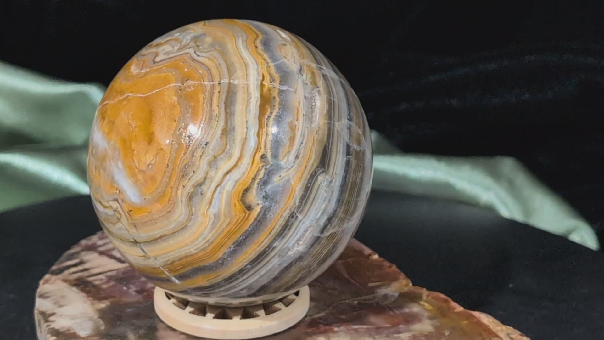 Bumblebee Jasper Sphere