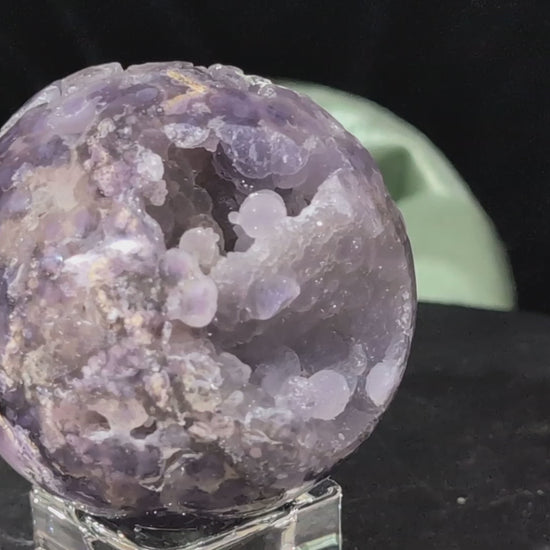 Sparkly Grape Agate Sphere