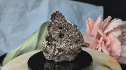 UV Reactive Pyrite in Matrix with Galena Specimen