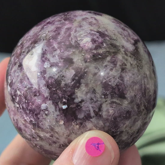 Purple Mica Lepidolite Spheres