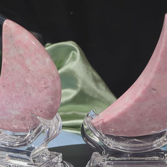 Rhodochrosite Crystal Moons