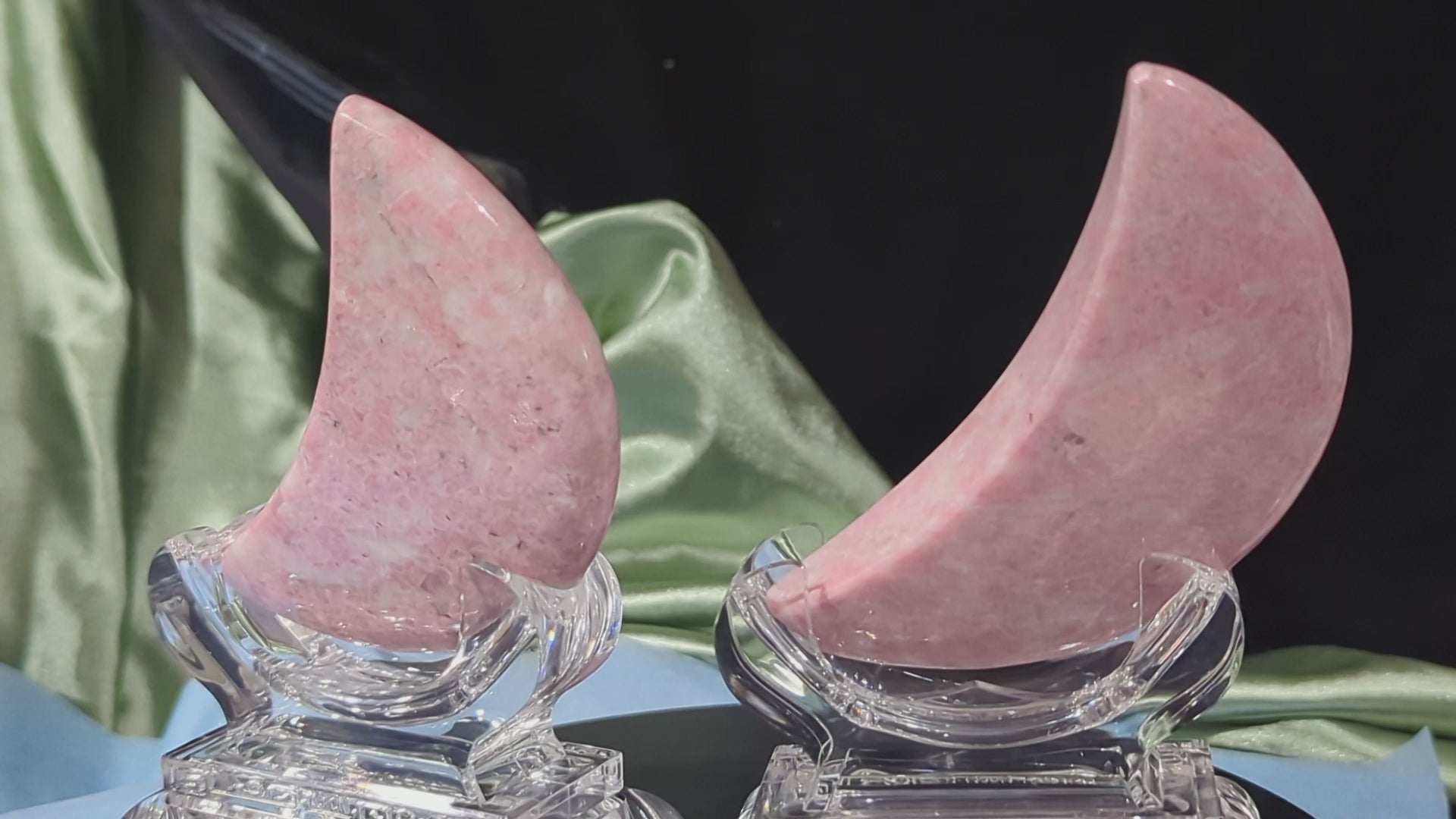 Rhodochrosite Crystal Moons