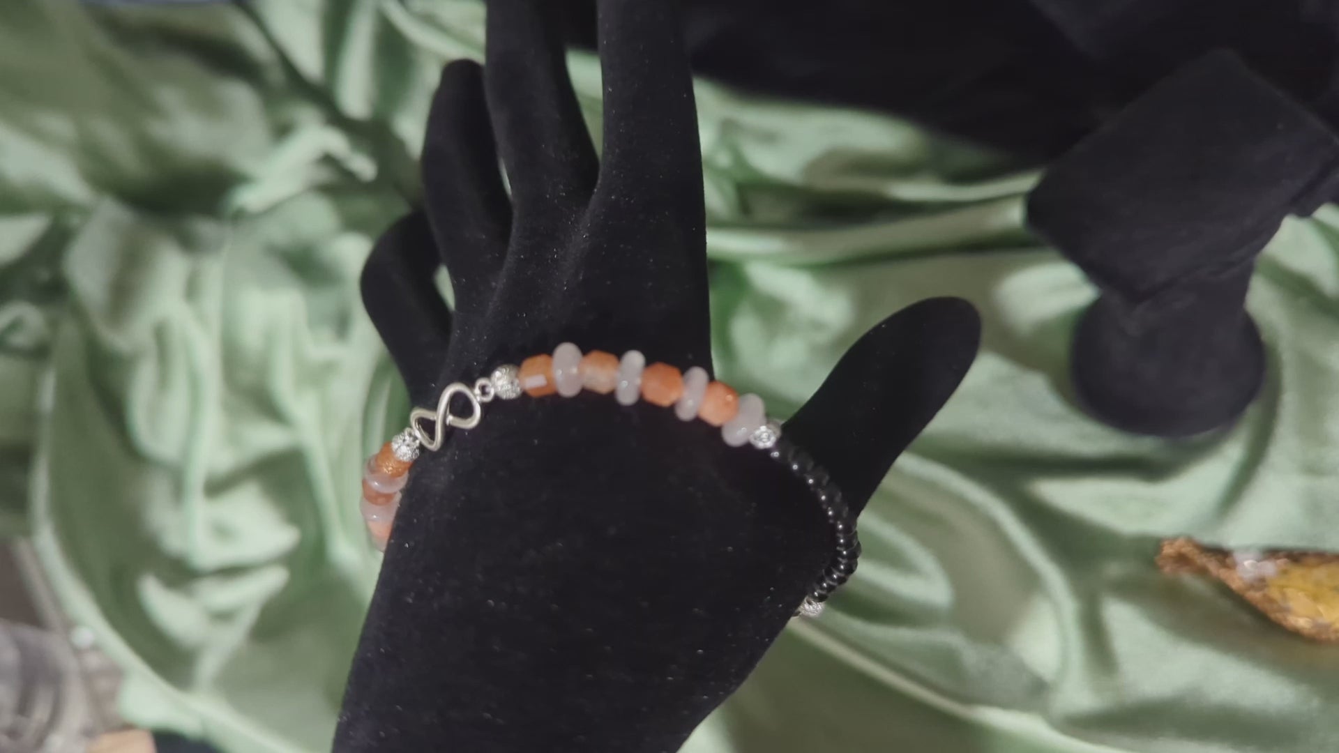 Sunstone and Rose Quartz Bracelet