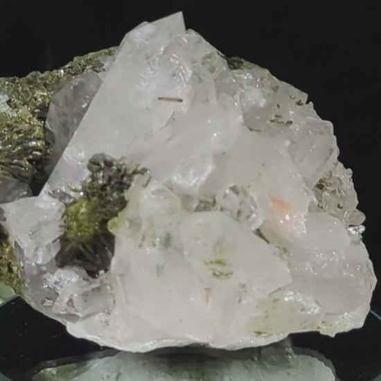 Epidote on Quartz Specimen